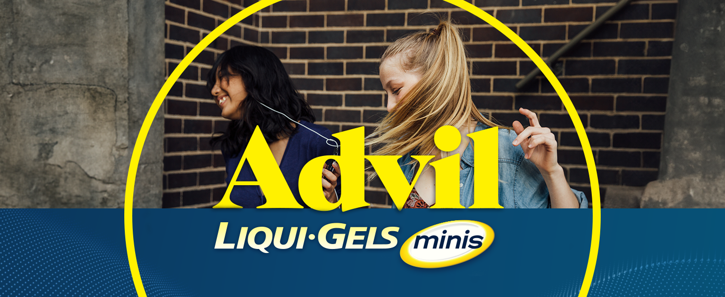 Advil Mini Liqui-Gels, Ibuprofen 200mg, Pain Relief, 8 Count