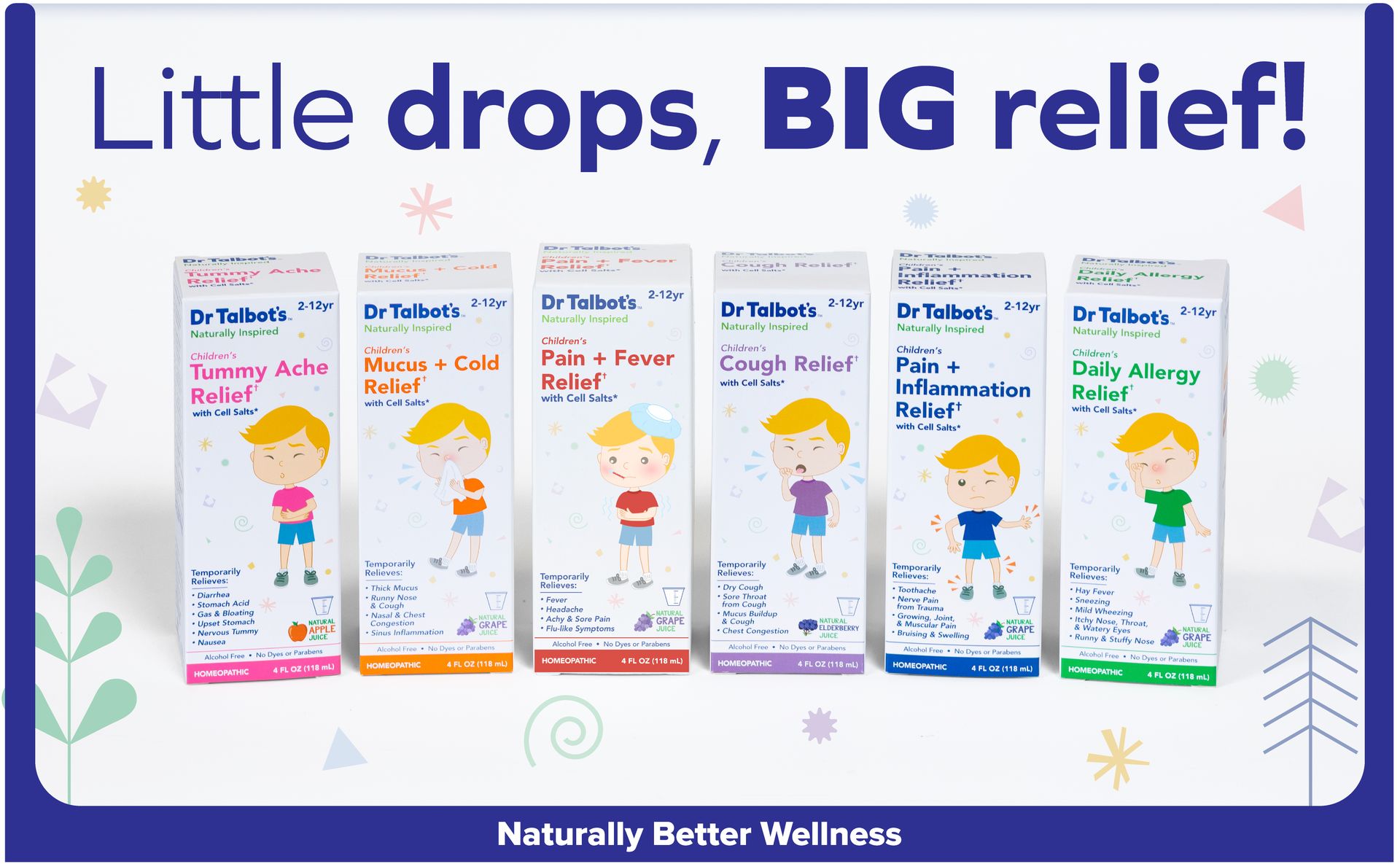 Dr. Talbot's Children Pain + Inflammation Relief Liquid Medicine - 4 fl oz