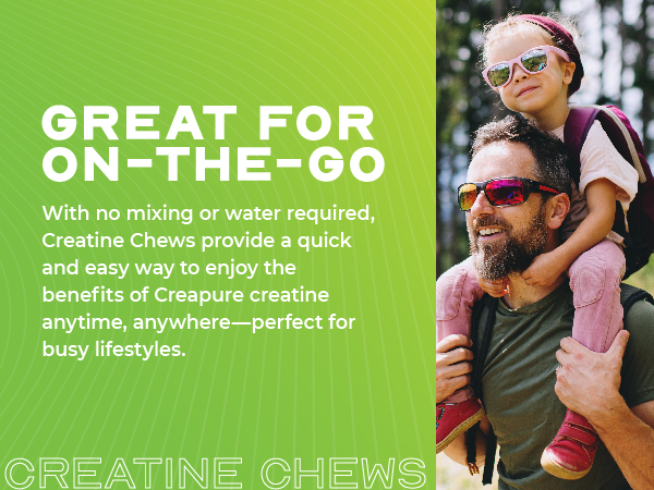 Muscle Feast Creapure Creatine Monohydrate Chewables, Lemon Lime, 120 Tabs
