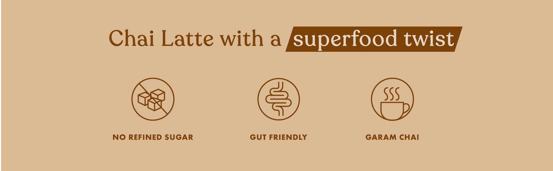 Cosmix My Happy Gut Chai Latte | For Improved Digestion & Overall Gut Health | Zero Refined Sugar, No Preservatives | Plant Based | Just add water & Enjoy (200g Pack of 1)