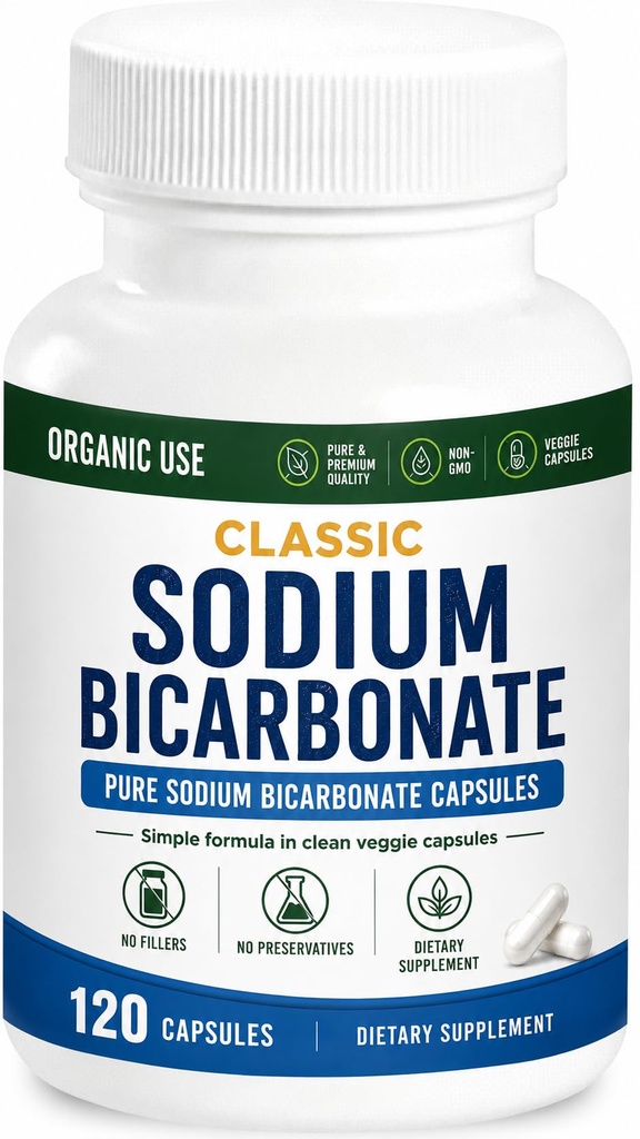 Sodium Bikarbonat Classic 650mg Natural Organic Gunakan Sodium Bicardiate Powder Pil Sodium Bikarbonate Tablet (caps) Acid Alkalinity 120caps
