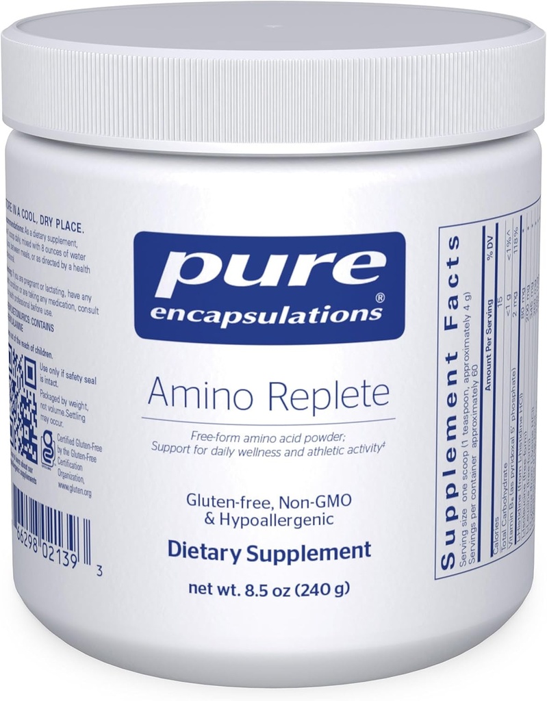 Suplemen Amino Replete 124; Formulir Amino Acid Powder Supplemen 124; 8.5 Ounces Powder