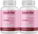 Alpha Lipoic Acid 600mg (per Capsule) dengan Biotin ke Absorpsi Enhance (240 Vegetarian Capsules) (2 x 120) Tidak Ada Penjual - Tidak Ada Agen Flow