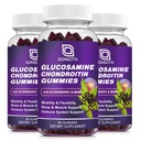 Glucosamin Chondroitin Gummies - 2 - Pack, Ekstra Kekuatan 1500mg Glukoshamine dengan MSM & Elderberry, Dukungan Fleksibilitas, Kartilage & Ammune Dukungan Supplemen Pria dan Wome - 180 Gummies