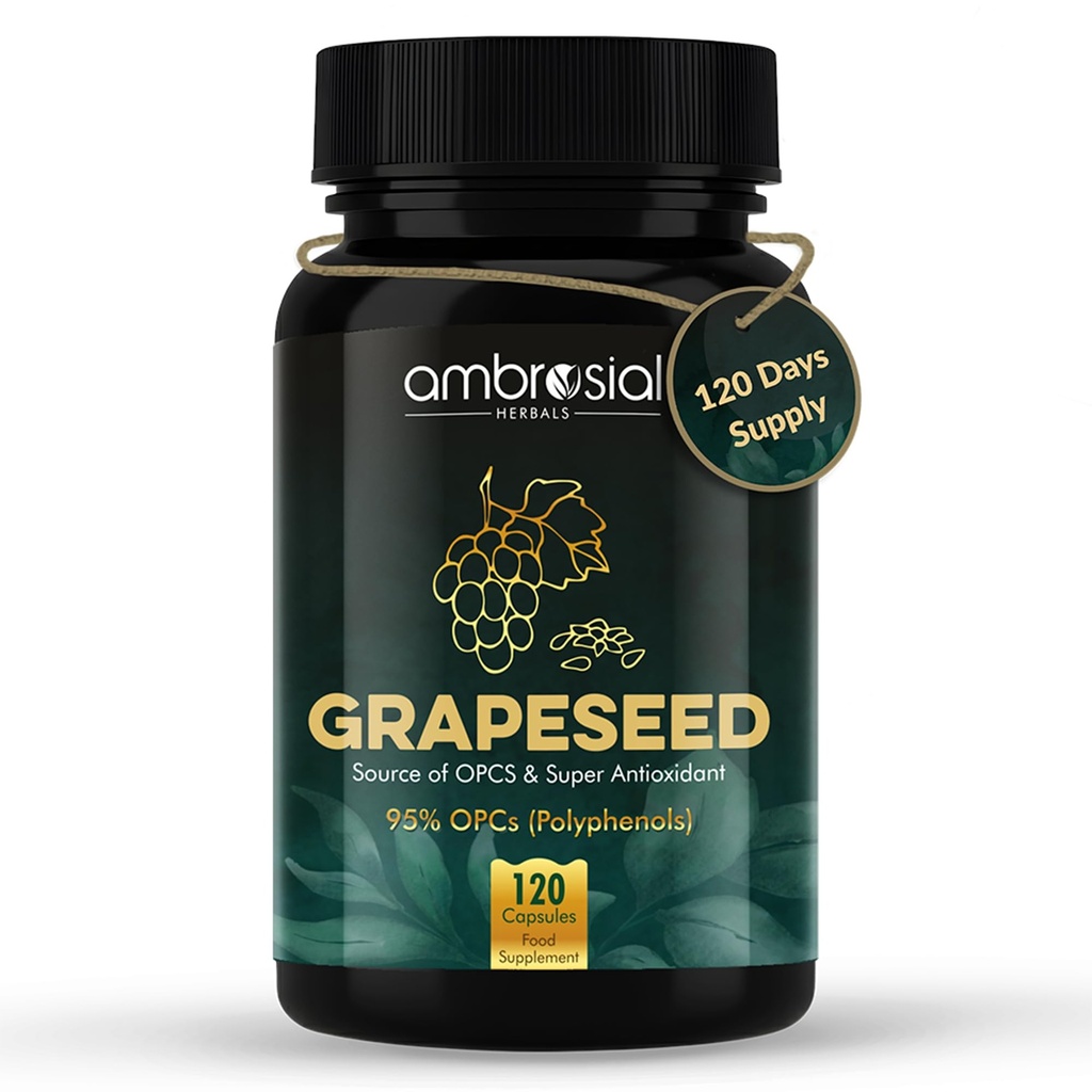 AMBROSIAL Grapeseed Capsules Pack dari 1 - 120 Capsules