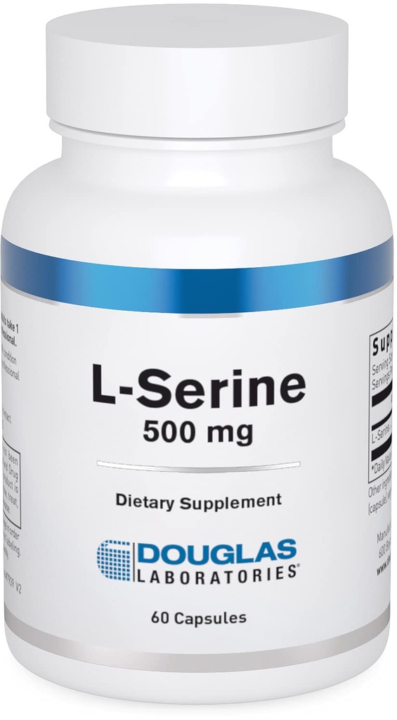 Douglas Laboratories L- Serine 124; Amino Acid Suplement for Heart and Brain Health and Muscle Building * 12.4; 60 Kapsul