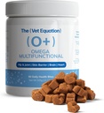 Omega Multifungsional untuk Dogs - Duck- Flavored, 90 Chews - dengan Marine Sourced Omega- 3s - Supports Joint, Skin, Coat & Imune Health