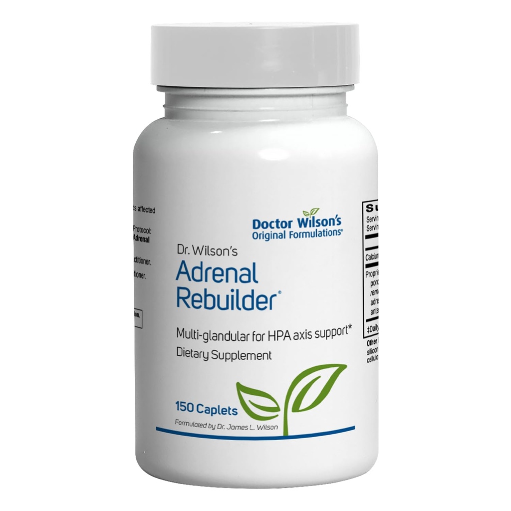 Dr Wilson 's Adrenal Rebuilding 150 Caplets multiglandular Termasuk Adrenal Cortex untuk Adrenal dan HPA Axis Dukungan *