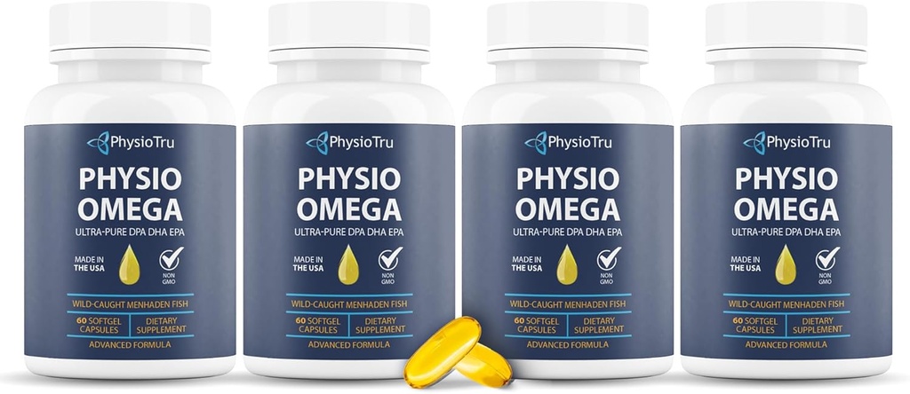 Physio Omega 2400mg Fish Oil dengan Omega 3 Fatty Acid Suplement
