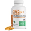 Bronson Super B Vitamin B Kompleks Substained Slow Rilis (Vitamin B1, B2, B3, B6, B9 - Folic Acid, B12) Berisi Semua B Vitamin 60 tablet