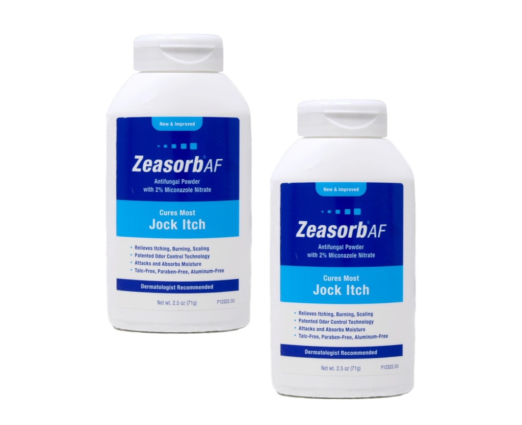 AF Super Absorbend Meatment Powder untuk Jock Itch 2.5 Ounce (Paket 2)