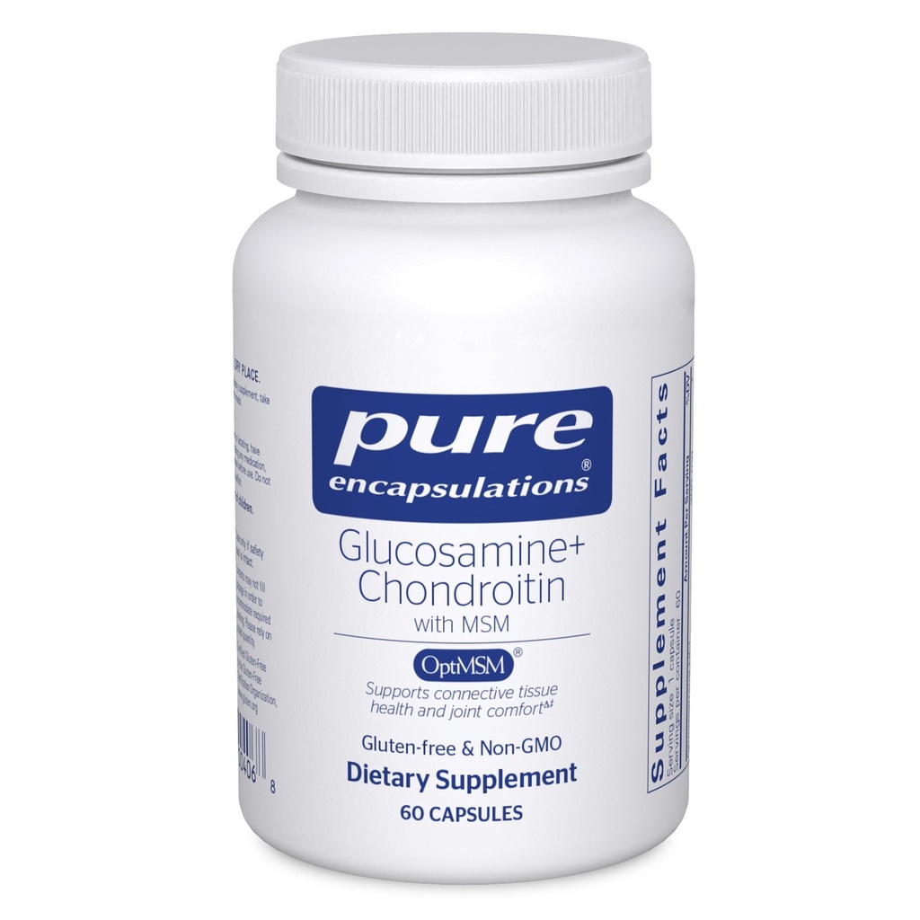 Penambahan murni Glucosamin Chondroitin dengan MSM - Pendukung Formasi Kesehatan & Normal Kartilage * - Pertahankan Aktivitas Enzyme - Gluten- Bebas & None-GMO - 60 Capsules