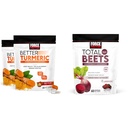 Force Factor Better Turmeric 120 Soft Chews & Total Beats 60 Soft Chews Bundle untuk Kesehatan Gabungan dan Jantung