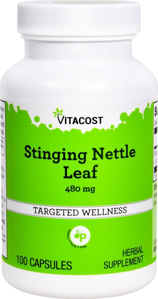 Vitacost Stinging Nettle Leaf - 480 mg - 100 Capsules