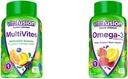 Vitamin MultiVites Gummy Multivitamin untuk orang dewasa dengan 12 Vitamin dan Mineral, Berry, Peach & Omega -3 Vitamin Gummy, Berry Lemun Flavored, Heart Health Vitamin (1)