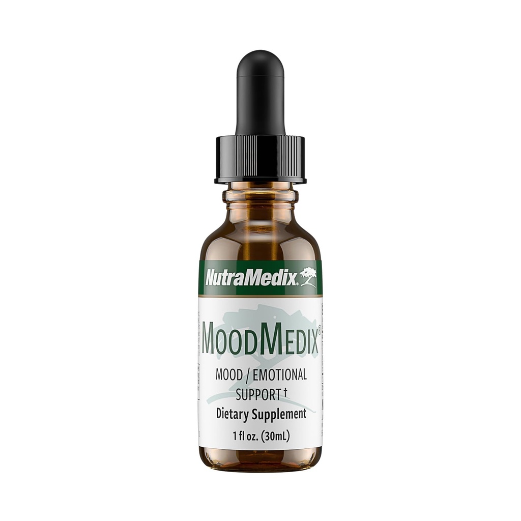 NutraMedix MoodMedix - Mood Dukungan Suplemen dengan Biovable Cakar Cat & Turmeric Root Drops - Mood, Stress Response & Emotional Dukungan Tambahan - Cair Herbal Ekstrak Tincture (1oz)