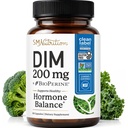 DiM Suplemen 200 mg = 124; Estrogen Saldo untuk Perempuan & Pria & 14; Hormonal Acne, Hormone Saldo, Menopause & Antioksidant Dukungan; Clean Label Project Cerafied, Vegan & Soy Free Diindolylmetana 12460 Ct.