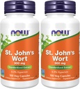 Suplemen NOW, St John 's Welt (Hypericum cenatam) 300 mg, Standardied Extract, 100 Veg Capsules (Paket 2)