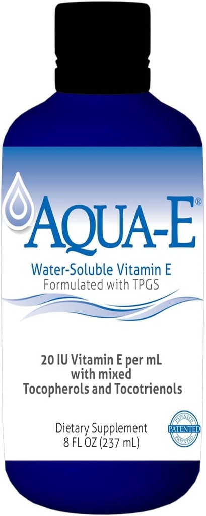 UNIQUE E A.C. Grace Company, Aqua-E Air Soluble Vitamin E, Tocosherol & Tocotrienol, 8 fl oz (237 ml)