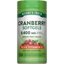 Nature 's Truth Cranberry dengan Vitamin C Softgels 124; 8400mg 124; 150 Pills 124; Minary Tract Health Support 124; Non-GMO & Gluten Free Supplemen