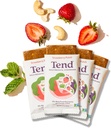 Tend Daily Best Prenatal Vitamin Bar, Dibuat dengan Ingrediens Organik untuk Pregnant & Postpartum Mothers, Termasuk DHA, Vitamin D, B, Choline, Flolate - Strawberry Patch (4ct)