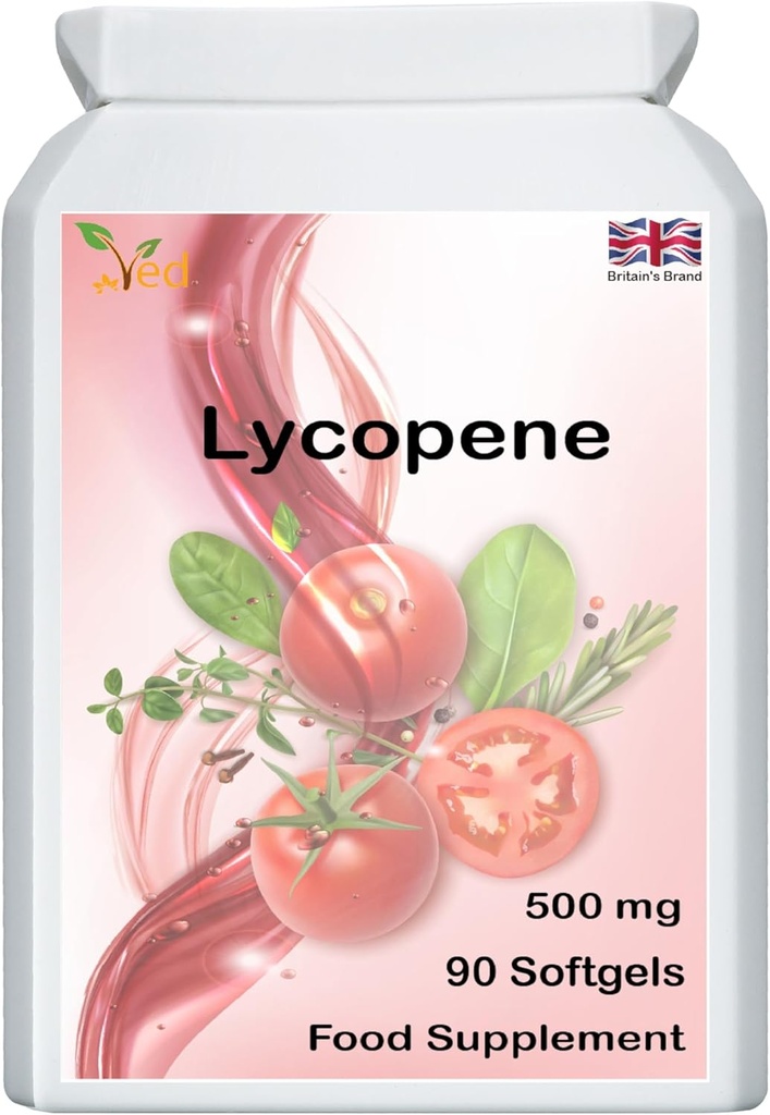 Lycopene 500 mg 124; 90 Softgel, 3 Pasokan Bulan.