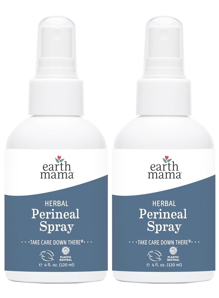 Bumi Mama Herbal Perineal Slay 124; Aman untuk Kehamilan dan Pemulihan Postpartum, Witch Hazel Pendingin Alam Semprotan untuk Setelah Terlahir Feminin Care Estials, Tidak ada Benzocaine atau Butana, 4- Fl oz (2- Pack)