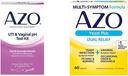 AZO Uriner Tract Infeksi Strip + Vaginal pH Test Kit + Yeast Infection & Vaginal Symptom Relief Tablet, 60 Count