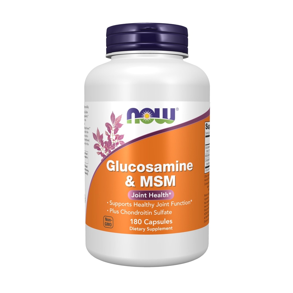 Sekarang Makanan Suplemen, Glucosamin & MSM ditambah Chondroitin Sulfate, Gabungan Kesehatan *, 180 Veg Capsules