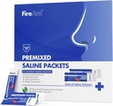 Paket Saline FireAnt untuk Sinus Rinse, 100 Premixed Neti Pot Salt Packet untuk Nasal Rinse, Sinus Rinse Paket untuk Sistem Irrigation Nasal, PH Balanced - Slate Blue
