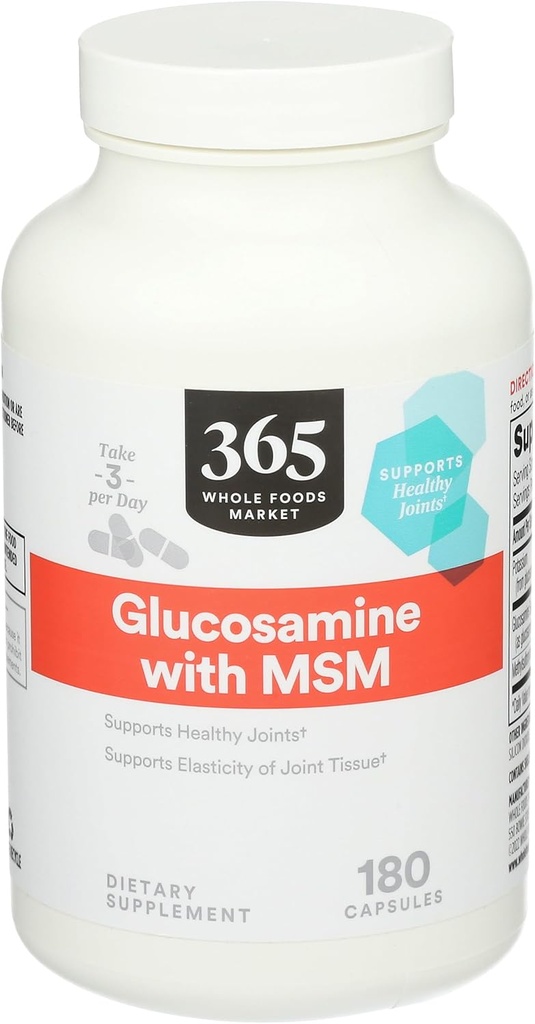 365 oleh Whole Foods Market, Glucosamin dengan MSM, 180 Kapsul