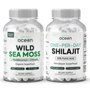 Organisasi Laut Liar Moss Capsules dan Satu Hari Shilajit untuk Pria dan Wanita - 100% Gunung Laut Irlandia dan Murni Shilajit Capsules - Thyroid Dukungan untuk Perempuan dan Pria