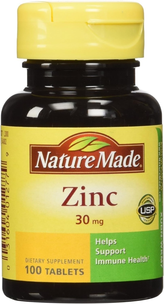 Nature Made Zinc Tab - 30 mg - 100 ct