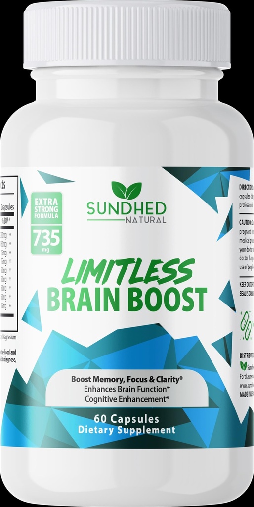 Limitless Brain Boost (60 caps) - Memory, Focus, Mental Clarity