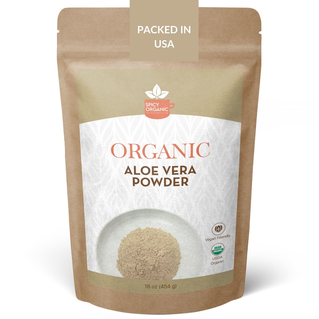 Powder organik Aloe Vera untuk Skin & Hair 4 oz.