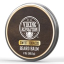 Revolusi Viking Sweet Tobacco Balm - Tembakau Berbau Beard dengan Argan Oil & Joba Oil - Softens dan Moisturizes Beard untuk Pria (2oz, 1 Pack)
