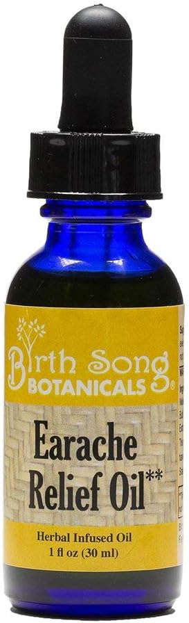 Kelahiran Song Botanicals Herbal Ear Oil, Kandang Telinga Alam, Dibaur dengan Bunga Bawang dan Mullein, untuk Swimmers dan Wax Removal Anak-anak, Dewasa, Bayi, 1 Botol