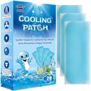 20 Sheets Cooling Patches for Fever Disconvention & Pain Relief, Cooling Relief Fever Reducer, Soothe Headache Pain, Pack 20 Blue