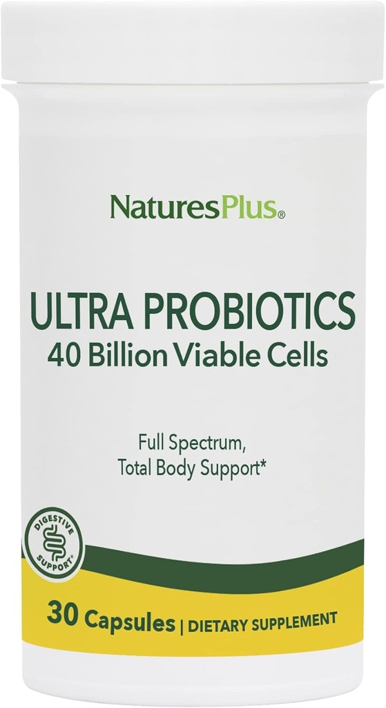NaturesPlus Ultra Program- 30 Vegan Capsules - Dukungan Total Spectrum - Termasuk Prebiotic Acai - 30 Servis