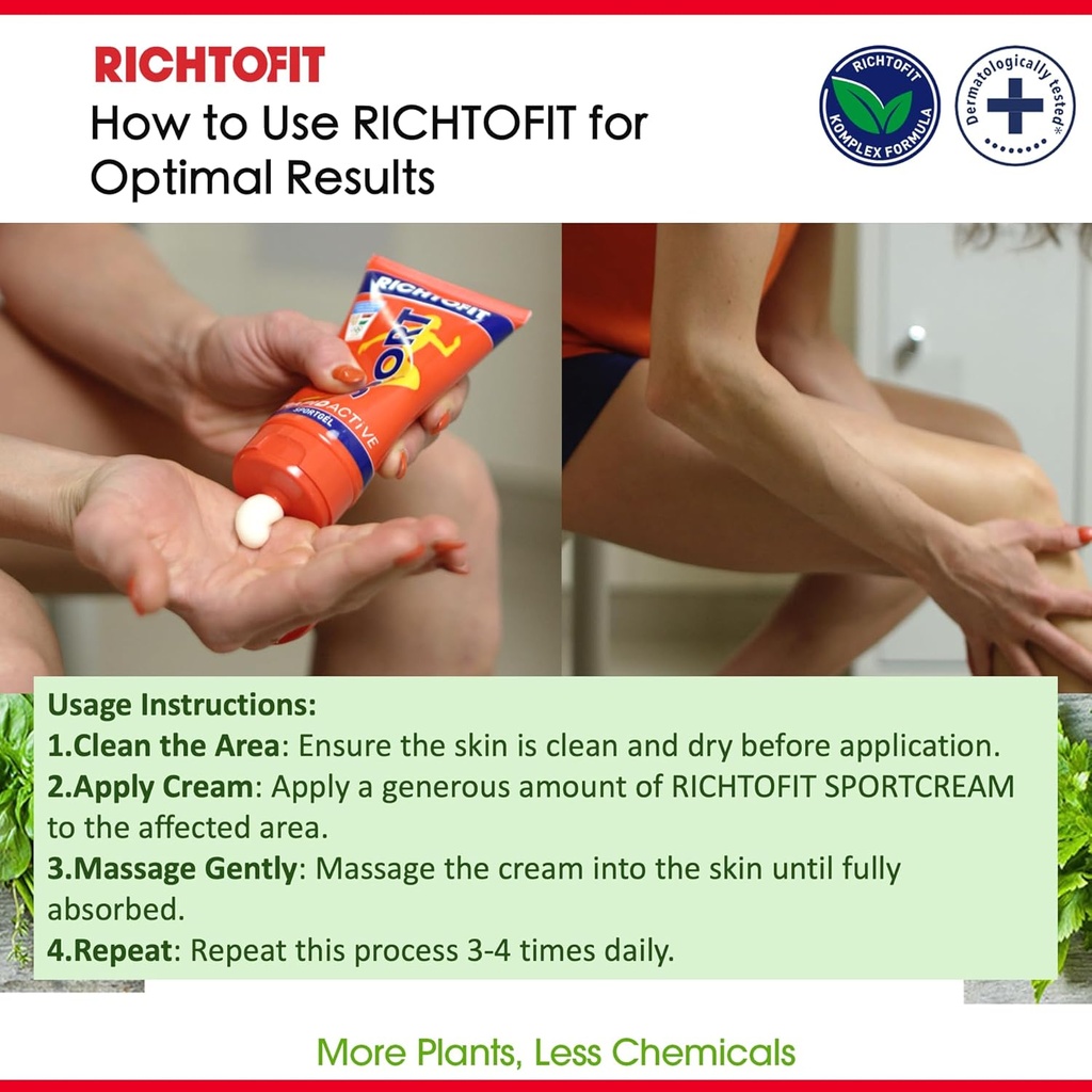 Gel Olahraga Aktif Cepat - Akting Komfort Otot, Ideal untuk Latihan Pre & Post Atletes, Herbal Infused Gel, Quick Absorpsi, Non-Grease, Dibuat di Hungaria