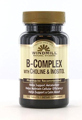 Windmill B- Kompleks dengan Choline dan Inositol Tab 100s Windmill