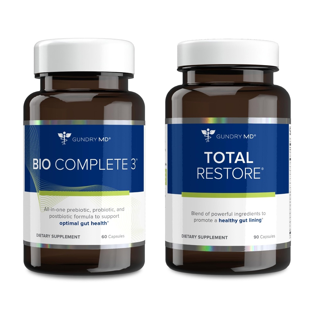 Gundry MD Bio Complete 3 and Total Restore Bundle