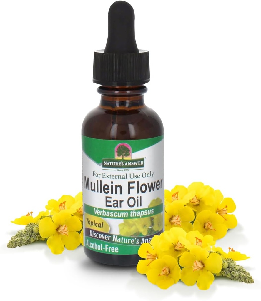 Jawaban Alam Alcohol- Bebas Mullein Bunga Ear Minyak