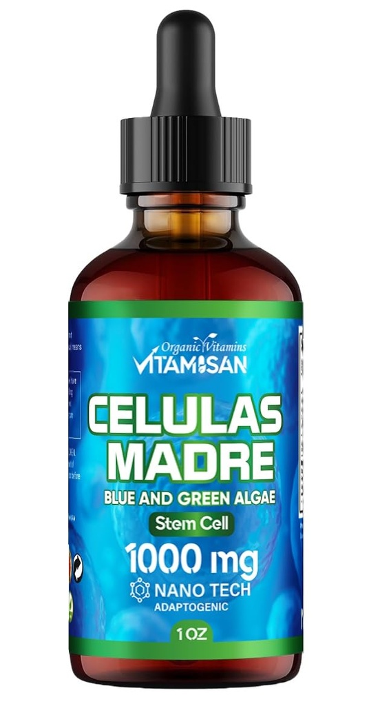 Celulas Madres Sel Stem, Plant-Based, Adaptogen Blend, Cordyceps, Rhodiola Rosea, Afa, Astragalus, Kompleks B, Reishi, Ganoderma, Blue- Green Algae, Spirulina, 100mg Ingreasi Kunci Alam.