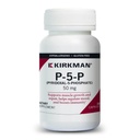 Kirkman - P-5-P (Pyridoxal 5-Posfat, Vitamin B-6 Metalite) 50 mg - Aspetigenik 100 Count