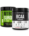Jacked Factory Nitrospush Pre- Workout di Green Apple & BCAA di Fruit Punch for Muscle Building and Recovery
