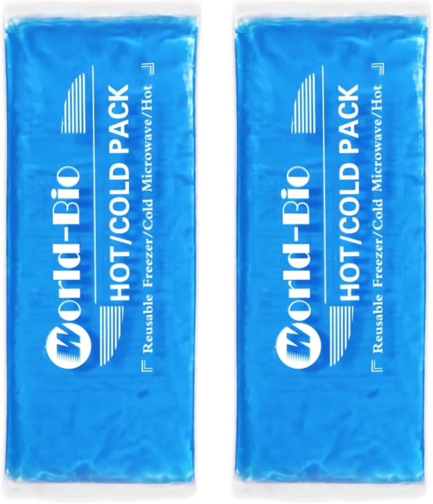 Lempeng Es Fleksibel yang lembut Gel untuk Injuries Bisa digunakan kembali, 2Package-12 "X 4.7", Freezer Cold Pack, Hot Cold Compress Cooling Gel untuk Neck, Ankle, Luck, Leg, Baht, Elbow, Wrist, Feet Injures Pain Relief