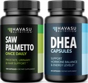 HAVASU NUTRITION DHEA 50mg Supplement (60 Pelayan) & Saw Palmetto Capsules (100 Pelayan)