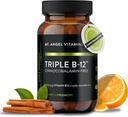 Gunung Vitamin Angel - Triple B-12 Dots 124; Fast-Dissoling Dots, Blend of Methylcobalamin, Adenosylcobalamin & Hydroxocobalamin, Support Energy and Gugup System Health - 60 Dots