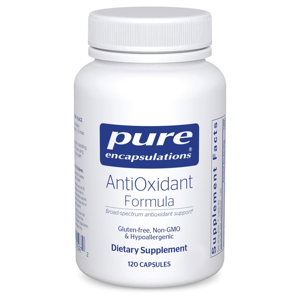 Encapsulasi Murni AntiOxidant Formula 124; Broad Spectrum Antioksidant Dukungan 126; 120 Kapsul